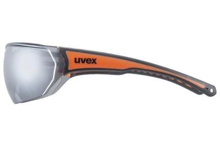 Sonnenbrille uvex sportstyle 204 Black / Orange S3 Rechteck Schwarz