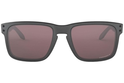 Sunglasses Oakley Holbrook Steel Collection OO9102-B5 PRIZM Polarized Quadratisch Schwarz