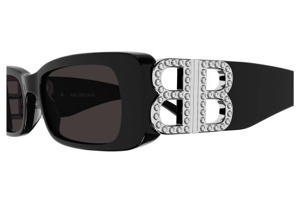 Sonnenbrille Balenciaga BB0096S 017 Rechteck Schwarz