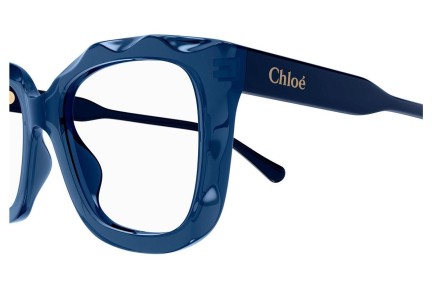 Glasses Chloe CH0229O 004 Quadratisch Blau