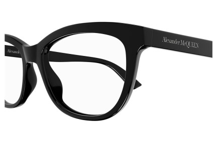 Glasses Alexander McQueen AM0461O 001 Cat Eye Schwarz