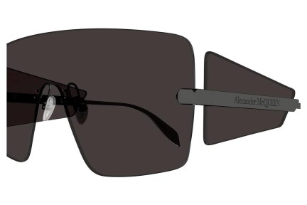 Sonnenbrille Alexander McQueen AM0460S 001 Monoscheibe | Shield Grau