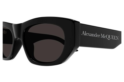 Sonnenbrille Alexander McQueen AM0450S 001 Rechteck Schwarz