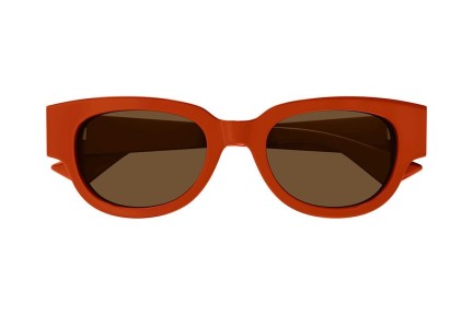 Sunglasses Bottega Veneta BV1278SA 004 Rechteck Orange