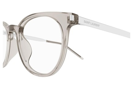 Glasses Saint Laurent SL683/F 003 Rund Beige