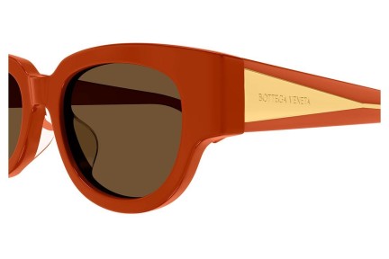 Sunglasses Bottega Veneta BV1278SA 004 Rechteck Orange