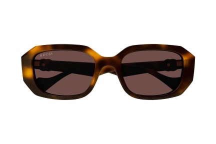 Sonnenbrille Gucci GG1535S 002 Rechteck Havanna