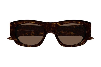 Sunglasses Alexander McQueen AM0450S 002 Rechteck Havanna