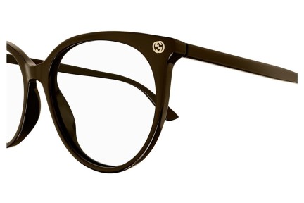 Glasses Gucci GG0093O 007 Rund Braun