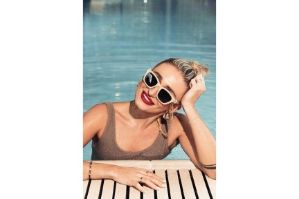 Sonnenbrille Kohe by eyerim Tatiana Beige x Tatiana Žideková Quadratisch Beige