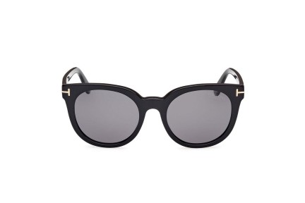 Sonnenbrille Tom Ford FT1109 01D Polarized Rund Schwarz