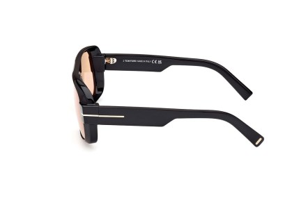 Sunglasses Tom Ford FT1101 01E Flat Top Schwarz