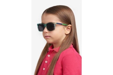 Sonnenbrille Polaroid Junior PLD8058/S 1ED/M9 Polarized Rechteck Grün