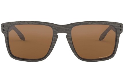 Sonnenbrille Oakley Holbrook XL Woodgrain Collection OO9417-06 PRIZM Polarized Quadratisch Braun