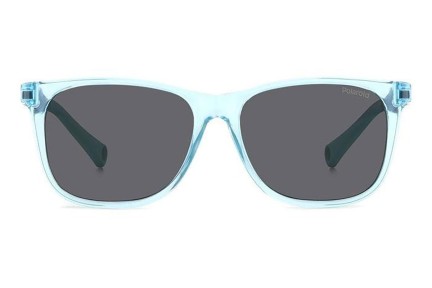 Sunglasses Polaroid Junior PLD8058/S MVU/M9 Polarized Rechteck Blau