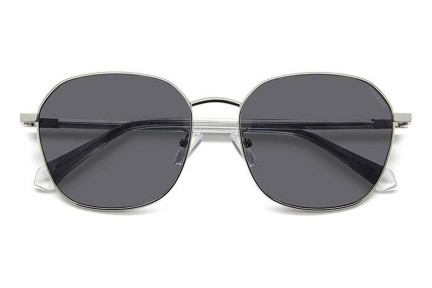 Sonnenbrille Polaroid PLD4168/G/S/X 010/M9 Polarized Rechteck Silber