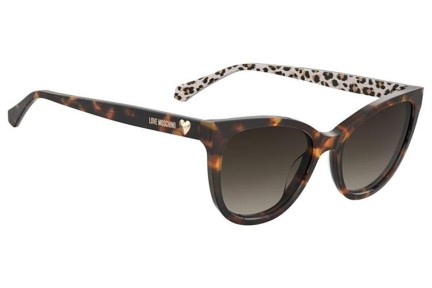 Sonnenbrille Love Moschino MOL072/S H7P/HA Rechteck Havanna