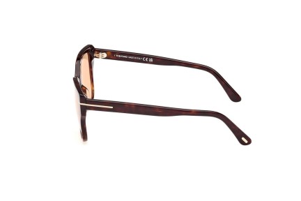 Sunglasses Tom Ford FT1108 52E Rechteck Havanna