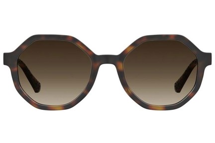 Sonnenbrille Love Moschino MOL076/S 05L/HA Rechteck Havanna