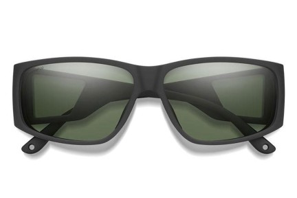 Sonnenbrille Smith MONROEPEAK 003/L7 Polarized Rechteck Schwarz