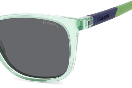 Sonnenbrille Polaroid Junior PLD8058/S 1ED/M9 Polarized Rechteck Grün