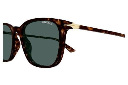 Sunglasses Mont Blanc MB0338S 002 Rechteck Havanna