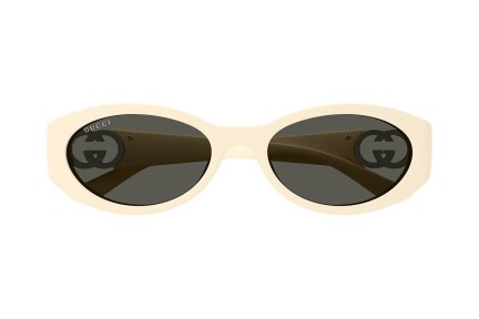 Sonnenbrille Gucci GG1662SA 004 Oval Weiß