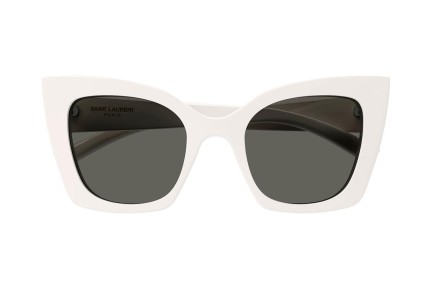 Sonnenbrille Saint Laurent SL552 009 Cat Eye Weiß