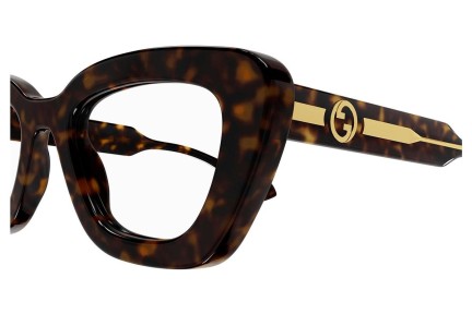 Brillen Gucci GG1555O 002 Cat Eye Havanna