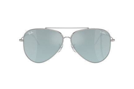 Sunglasses Ray-Ban Aviator Reverse x Lenny Kravitz RBR0101S 003/30 Pilot Silber