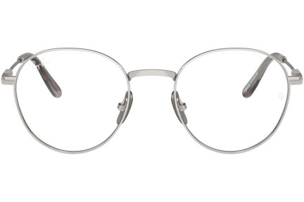 Glasses Ray-Ban David Titanium RX8782 1002 Rund Silber