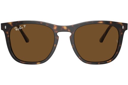 Sonnenbrille Ray-Ban RB2210 902/57 Polarized Quadratisch Havanna