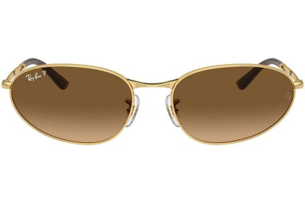 Sonnenbrille Ray-Ban RB3734 001/M2 Polarized Oval Gold