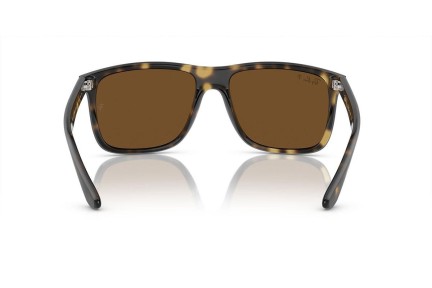 Sonnenbrille Ray-Ban Boyfriend Two RB4547 710/57 Polarized Quadratisch Havanna