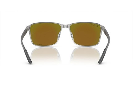 Sonnenbrille Ray-Ban Chromance Collection RB3721CH 9144A1 Polarized Quadratisch Schwarz