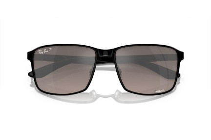 Sonnenbrille Ray-Ban Chromance Collection RB3721CH 186/5J Polarized Quadratisch Schwarz