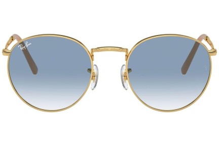 Sonnenbrille Ray-Ban New Round RB3637 001/3F Rund Gold