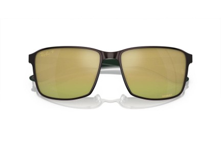 Sonnenbrille Ray-Ban Chromance Collection RB3721CH 188/6O Polarized Quadratisch Braun