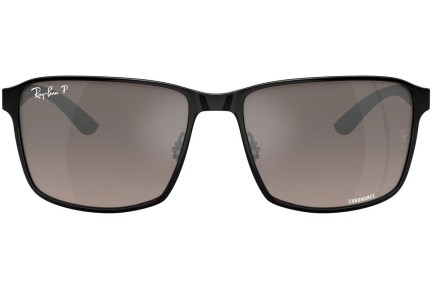 Sonnenbrille Ray-Ban Chromance Collection RB3721CH 186/5J Polarized Quadratisch Schwarz