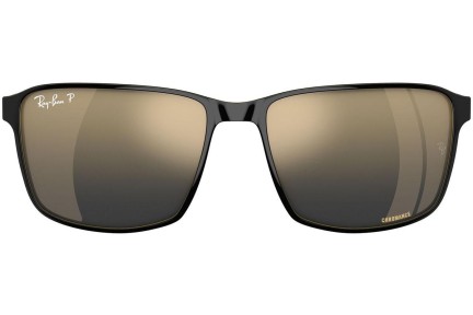 Sonnenbrille Ray-Ban Chromance Collection RB3721CH 187/J0 Polarized Quadratisch Schwarz