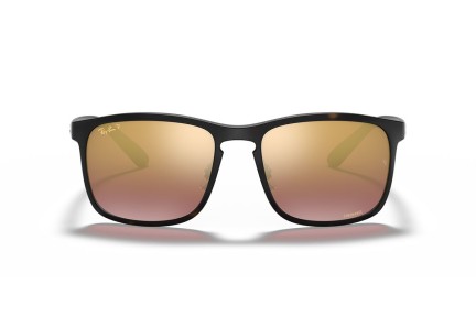 Sonnenbrille Ray-Ban Chromance Collection RB4264 894/6B Polarized Quadratisch Havanna