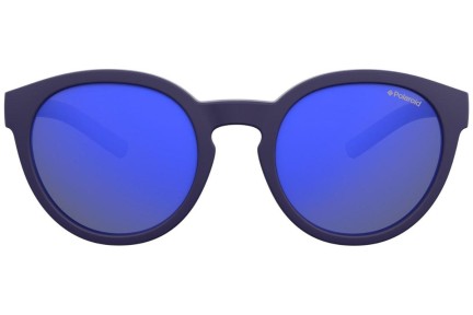 Sonnenbrille Polaroid Junior PLD8019/S CIW/JY Polarized Rund Blau