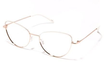 Glasses Kohe by eyerim Sissa Gold White Cat Eye Gold