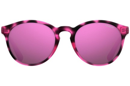 Sonnenbrille Polaroid Junior PLD8024/S C4B/AI Polarized Rund Rosa