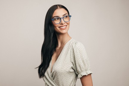 Glasses Kohe by eyerim Adam Blue Rund Blau