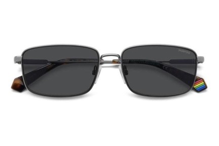 Sonnenbrille Polaroid PLD6227/S/X SVK/M9 Polarized Rechteck Silber