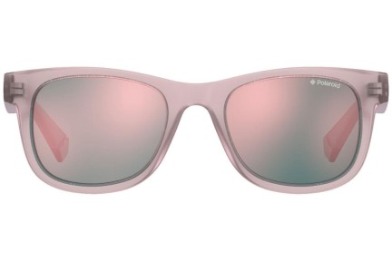 Sunglasses Polaroid Junior PLD8009/N/NEW FWM/JQ Polarized Quadratisch Rosa