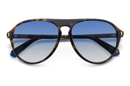 Sonnenbrille Polaroid PLD6225/S 086/Z7 Polarized Pilot Havanna