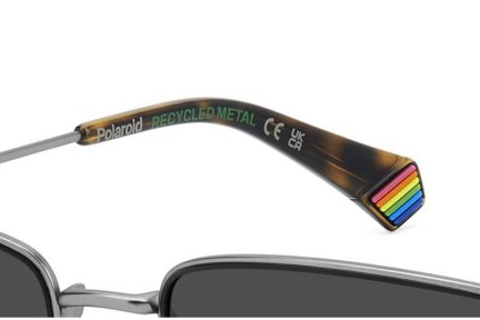 Sonnenbrille Polaroid PLD6227/S/X SVK/M9 Polarized Rechteck Silber