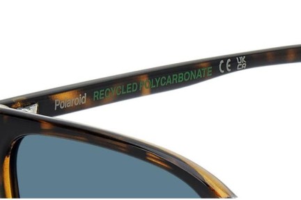 Sonnenbrille Polaroid PLD6226/S 086/C3 Polarized Rechteck Havanna